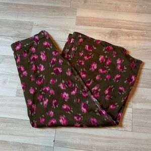 Halogen Floral Slit Midi Skirt